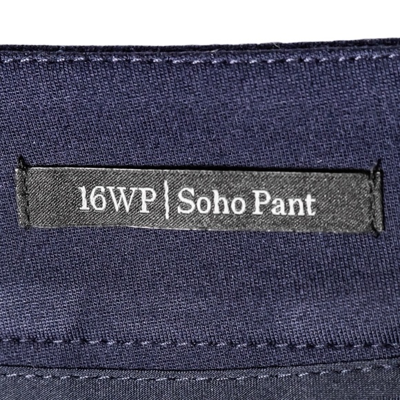NWT: Talbots Women’s Soho Pants; Navy Blue; Size 16WP - Picture 7 of 15